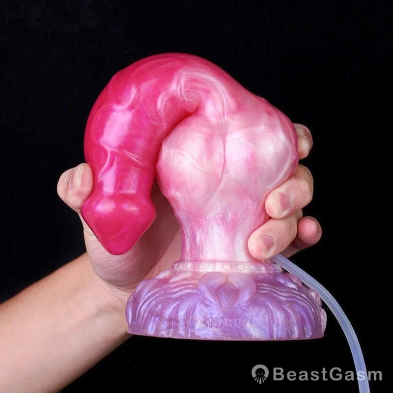 Azur 9.5” Ejaculating Dog Dildo with Knot – BeastGasm Fantasy Toy - BeastGasm