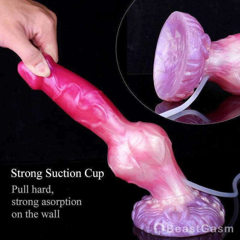 Azur 9.5” Ejaculating Dog Dildo with Knot – BeastGasm Fantasy Toy - BeastGasm