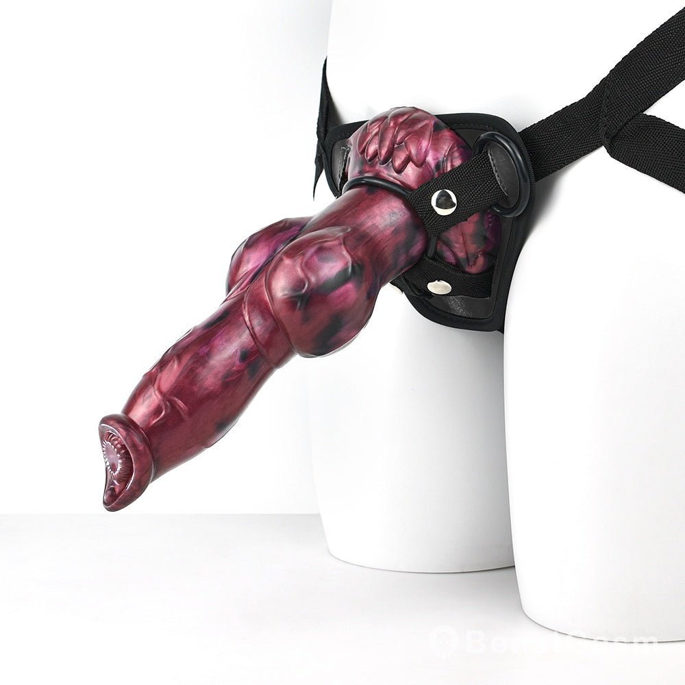 🐕 Azur 9.5” Realistic Dog Dildo – Knotted Canine with Huge Knot - BeastGasm