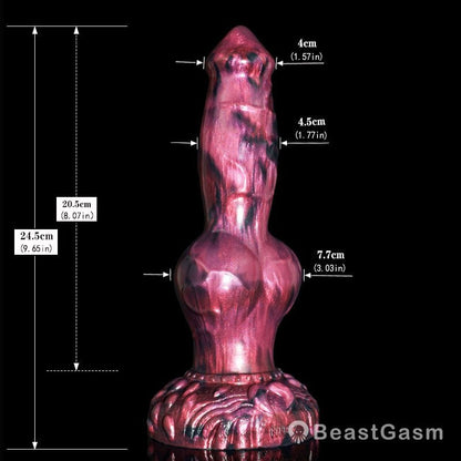 🐕 Azur 9.5” Realistic Dog Dildo – Knotted Canine with Huge Knot - BeastGasm