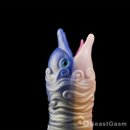 Azure Dolphin Vacuum Masturbator – 2 - in - 1 Blow Job Simulator 🐬 - BeastGasm