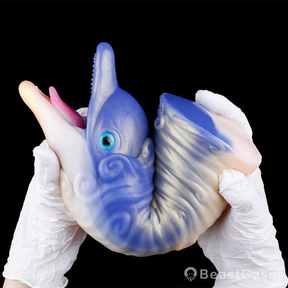 Azure Dolphin Vacuum Masturbator – 2 - in - 1 Blow Job Simulator 🐬 - BeastGasm