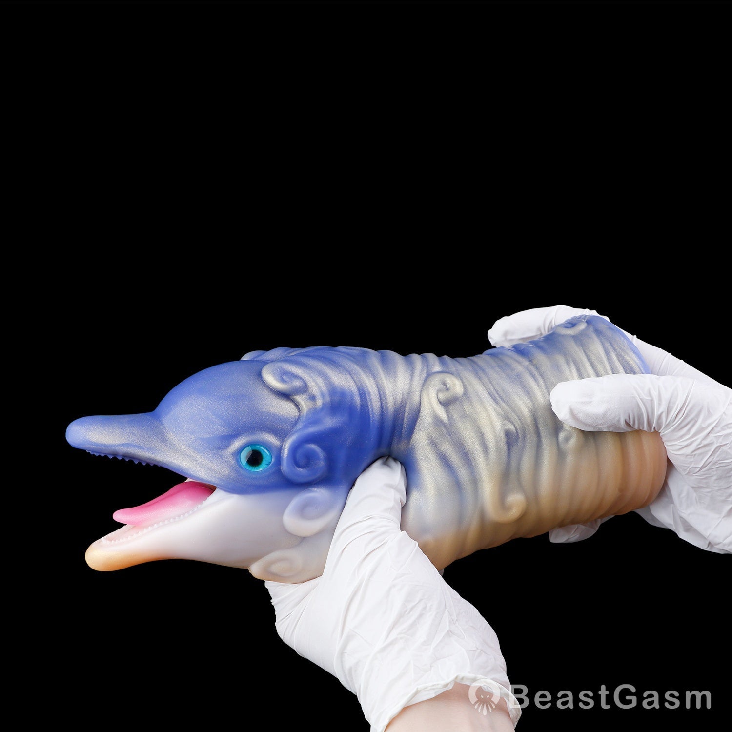 Azure Dolphin Vacuum Masturbator – 2 - in - 1 Blow Job Simulator 🐬 - BeastGasm