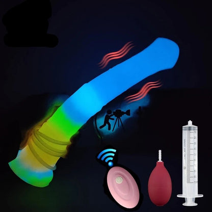 🐴Bael 11 - Inch Luminous Horse Vibrator with Ejaculation - BeastGasm