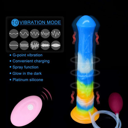 🐴Bael 11 - Inch Luminous Horse Vibrator with Ejaculation - BeastGasm