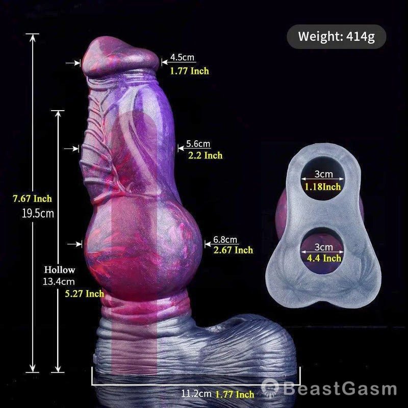 Balius Huge Knot Penis Sleeve – Realistic Horse Sheath Extender - BeastGasm
