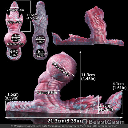 🐺 Beastforge Fantasy Beast Cock Sleeve with Grinding Stimulator - BeastGasm
