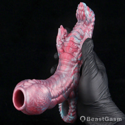 🐺 Beastforge Fantasy Beast Cock Sleeve with Grinding Stimulator - BeastGasm