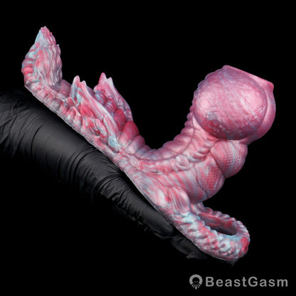 🐺 Beastforge Fantasy Beast Cock Sleeve with Grinding Stimulator - BeastGasm