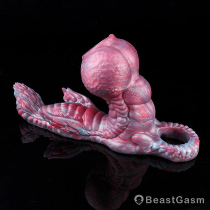 🐺 Beastforge Fantasy Beast Cock Sleeve with Grinding Stimulator - BeastGasm