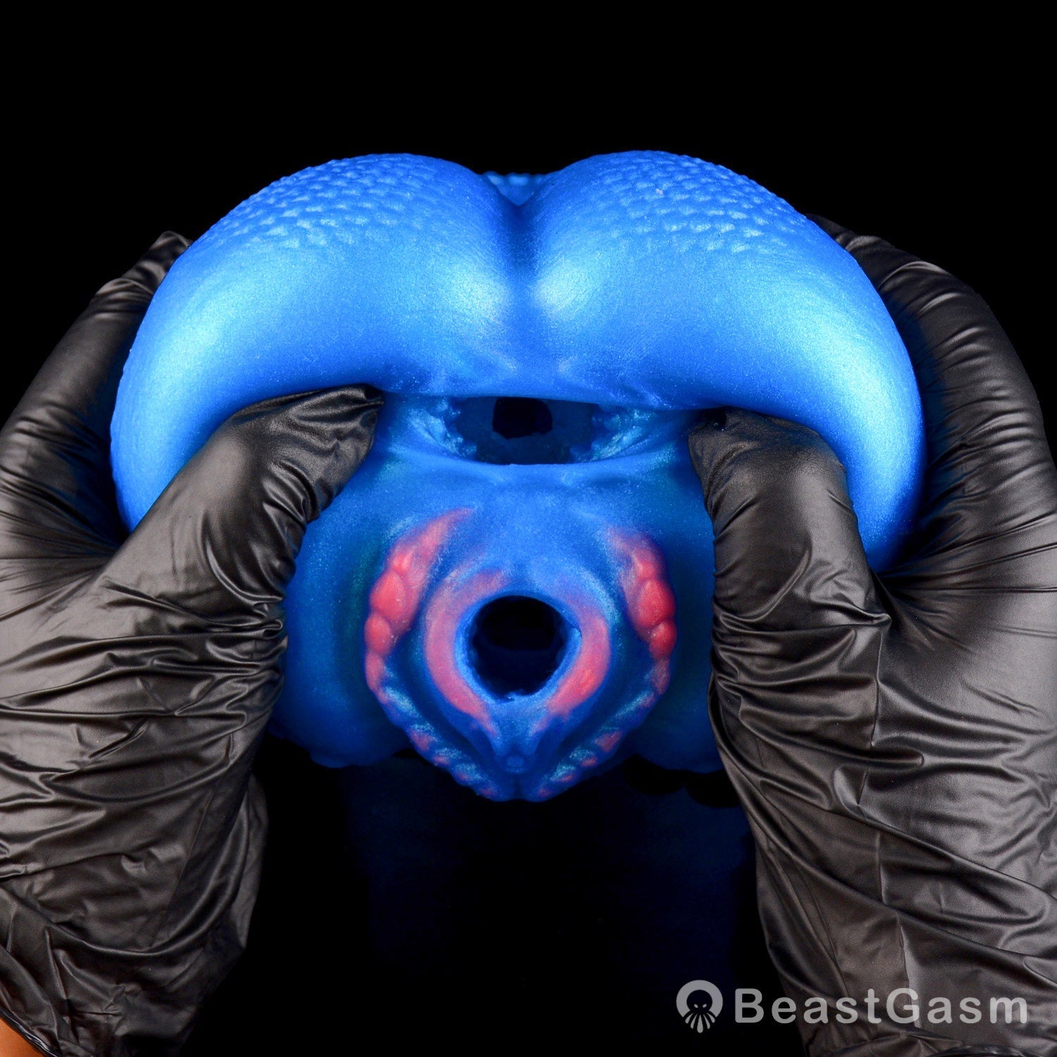 🌀 BeastGasm Blue Scale Predator Alien Torso Fantasy Pocket Pussy - BeastGasm