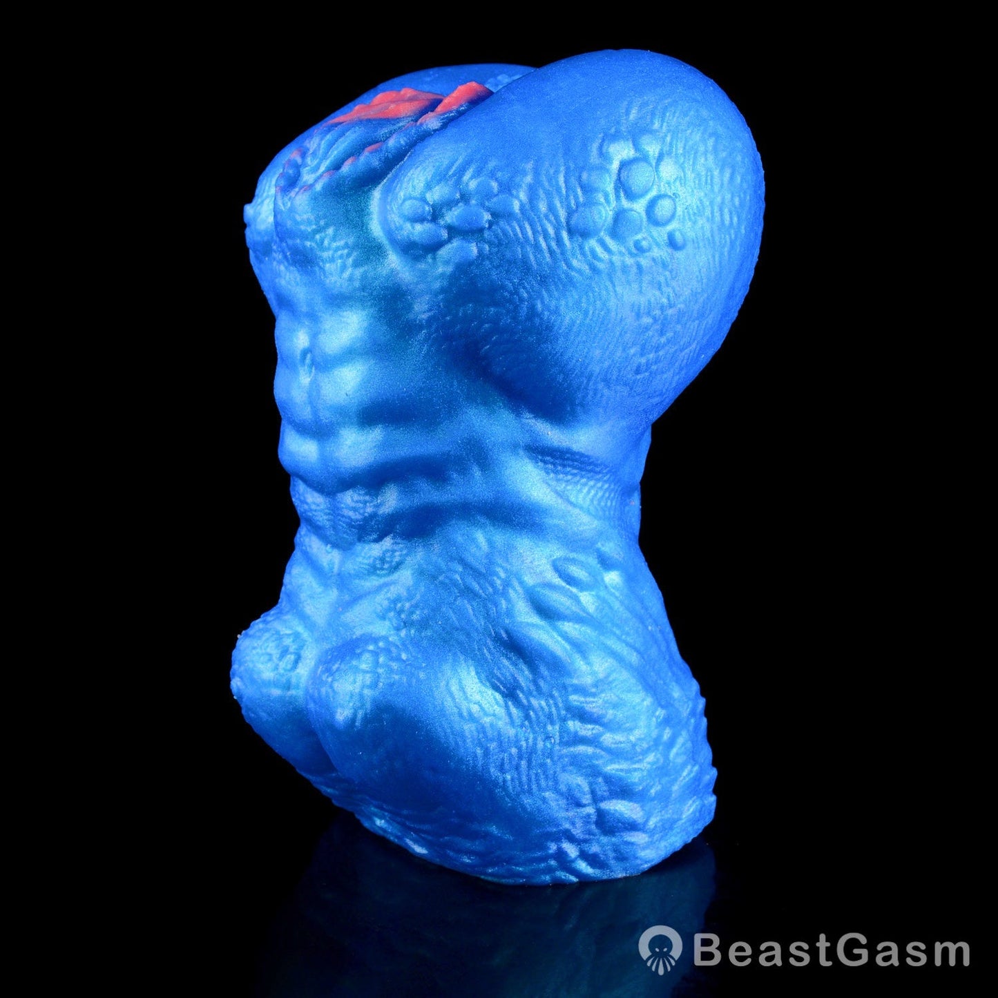 🌀 BeastGasm Blue Scale Predator Alien Torso Fantasy Pocket Pussy - BeastGasm