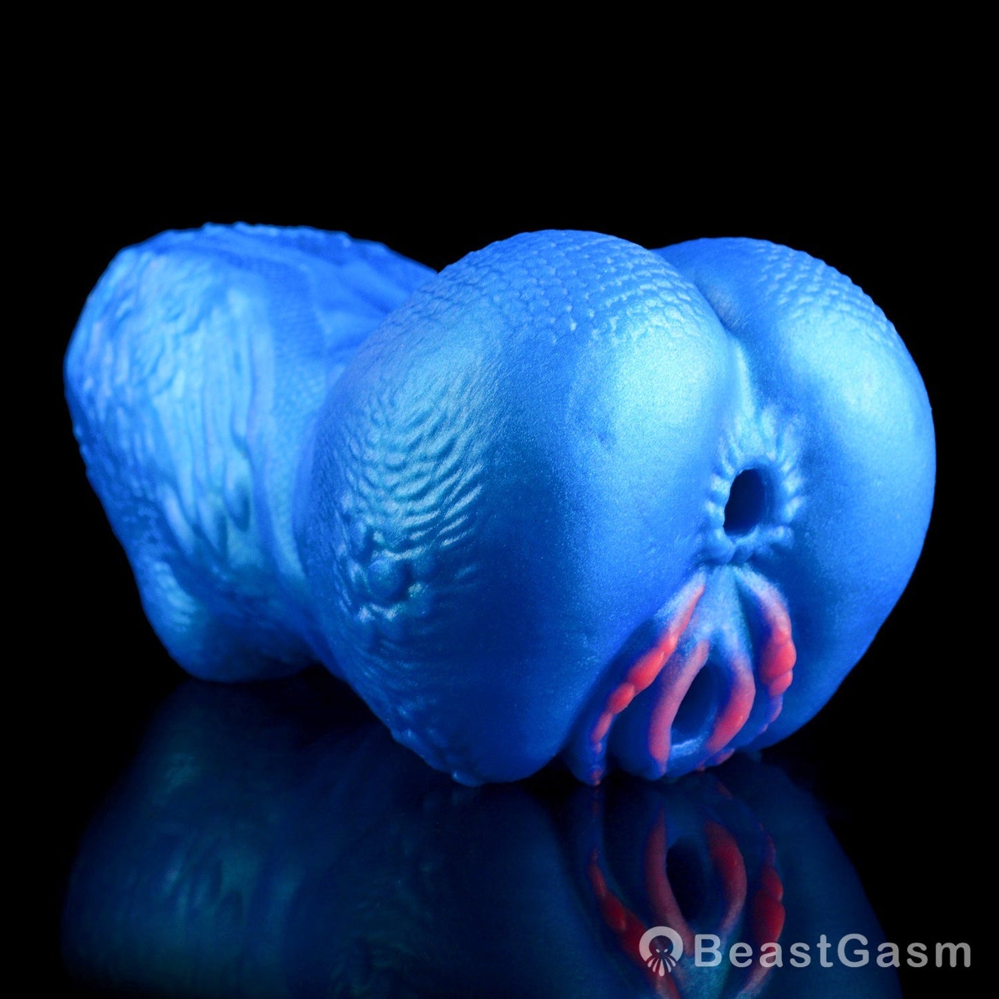 🌀 BeastGasm Blue Scale Predator Alien Torso Fantasy Pocket Pussy - BeastGasm
