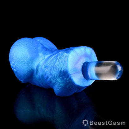 🌀 BeastGasm Blue Scale Predator Alien Torso Fantasy Pocket Pussy - BeastGasm