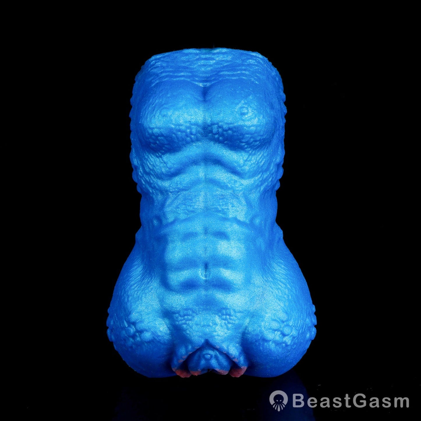 🌀 BeastGasm Blue Scale Predator Alien Torso Fantasy Pocket Pussy - BeastGasm