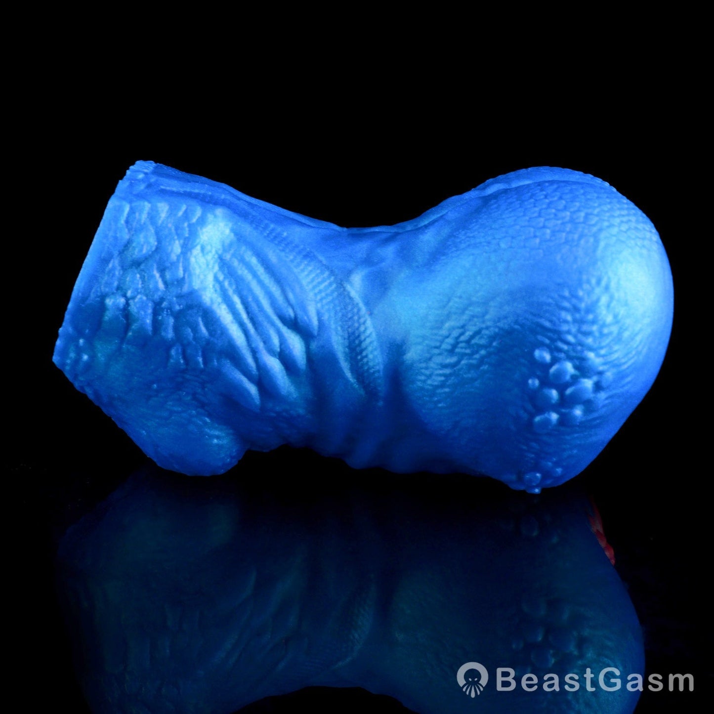 🌀 BeastGasm Blue Scale Predator Alien Torso Fantasy Pocket Pussy - BeastGasm