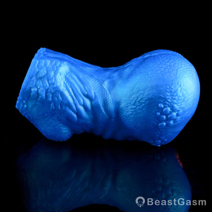 🌀 BeastGasm Blue Scale Predator Alien Torso Fantasy Pocket Pussy - BeastGasm
