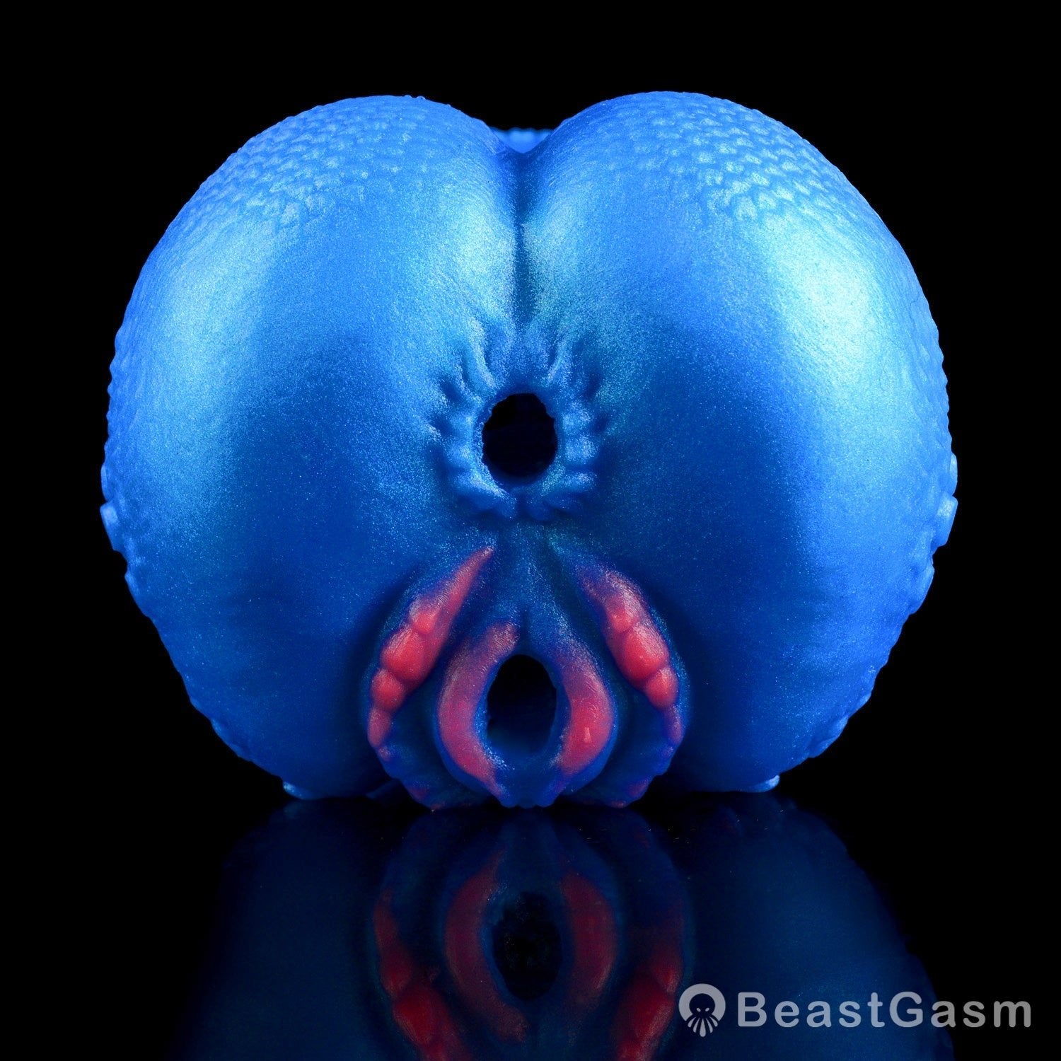 🌀 BeastGasm Blue Scale Predator Alien Torso Fantasy Pocket Pussy - BeastGasm