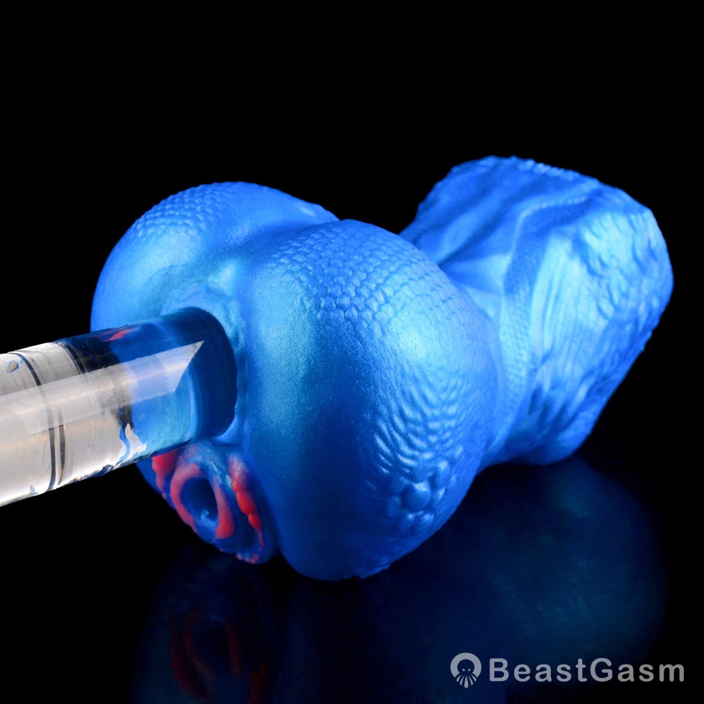 🌀 BeastGasm Blue Scale Predator Alien Torso Fantasy Pocket Pussy - BeastGasm