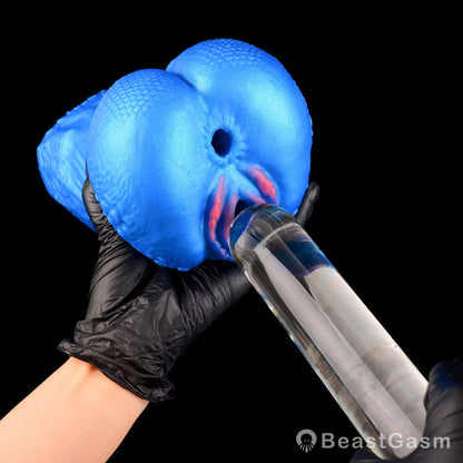 🌀 BeastGasm Blue Scale Predator Alien Torso Fantasy Pocket Pussy - BeastGasm