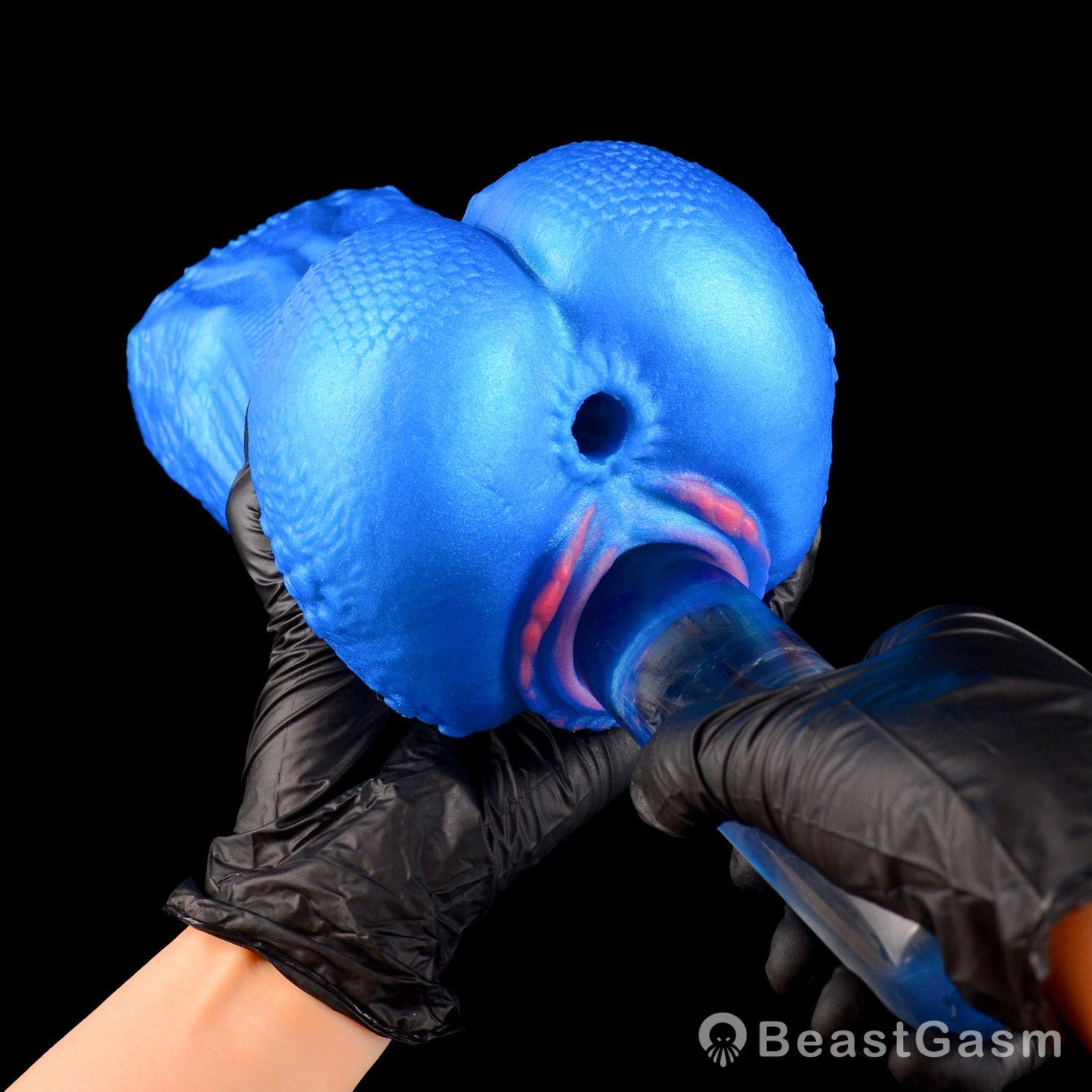 🌀 BeastGasm Blue Scale Predator Alien Torso Fantasy Pocket Pussy - BeastGasm