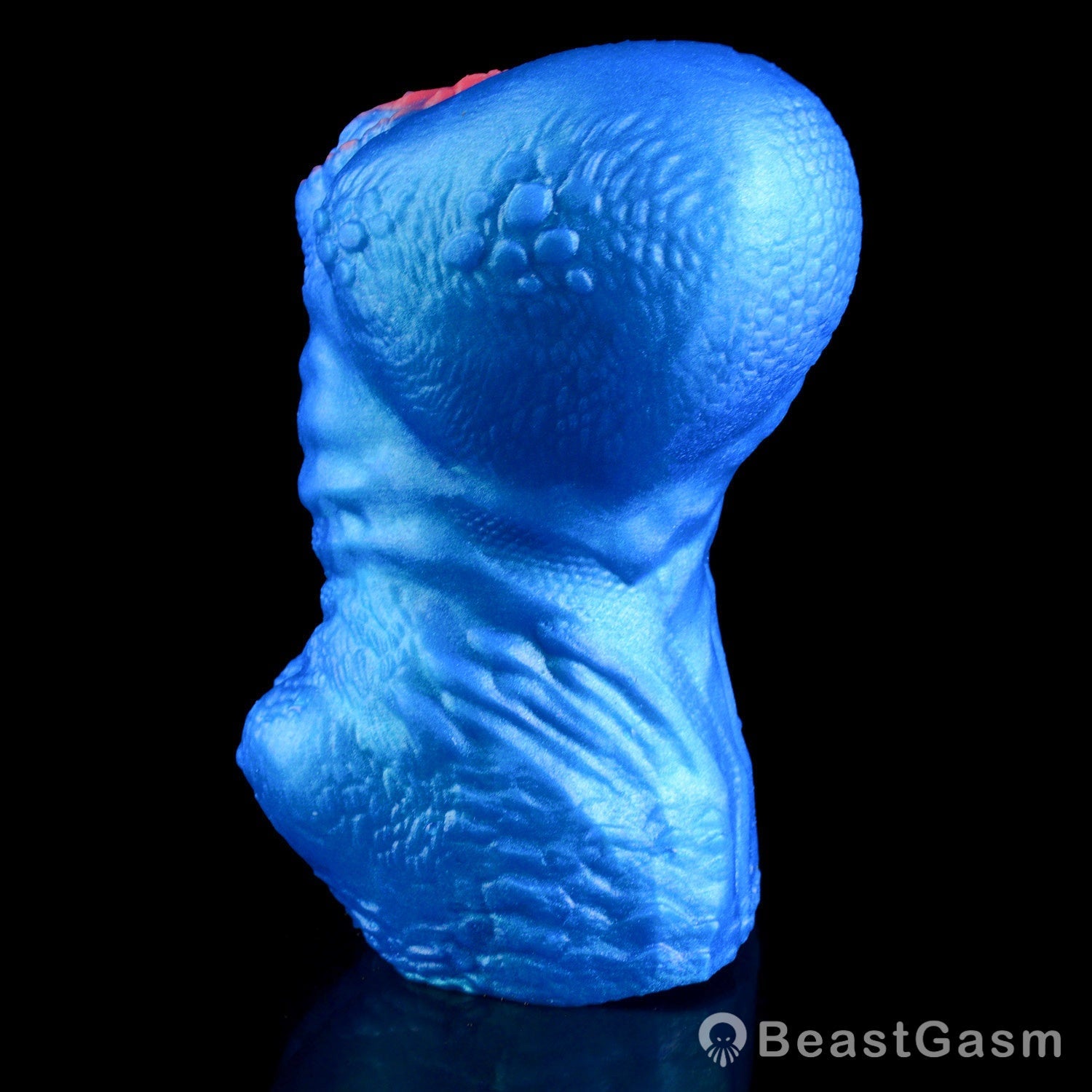 🌀 BeastGasm Blue Scale Predator Alien Torso Fantasy Pocket Pussy - BeastGasm