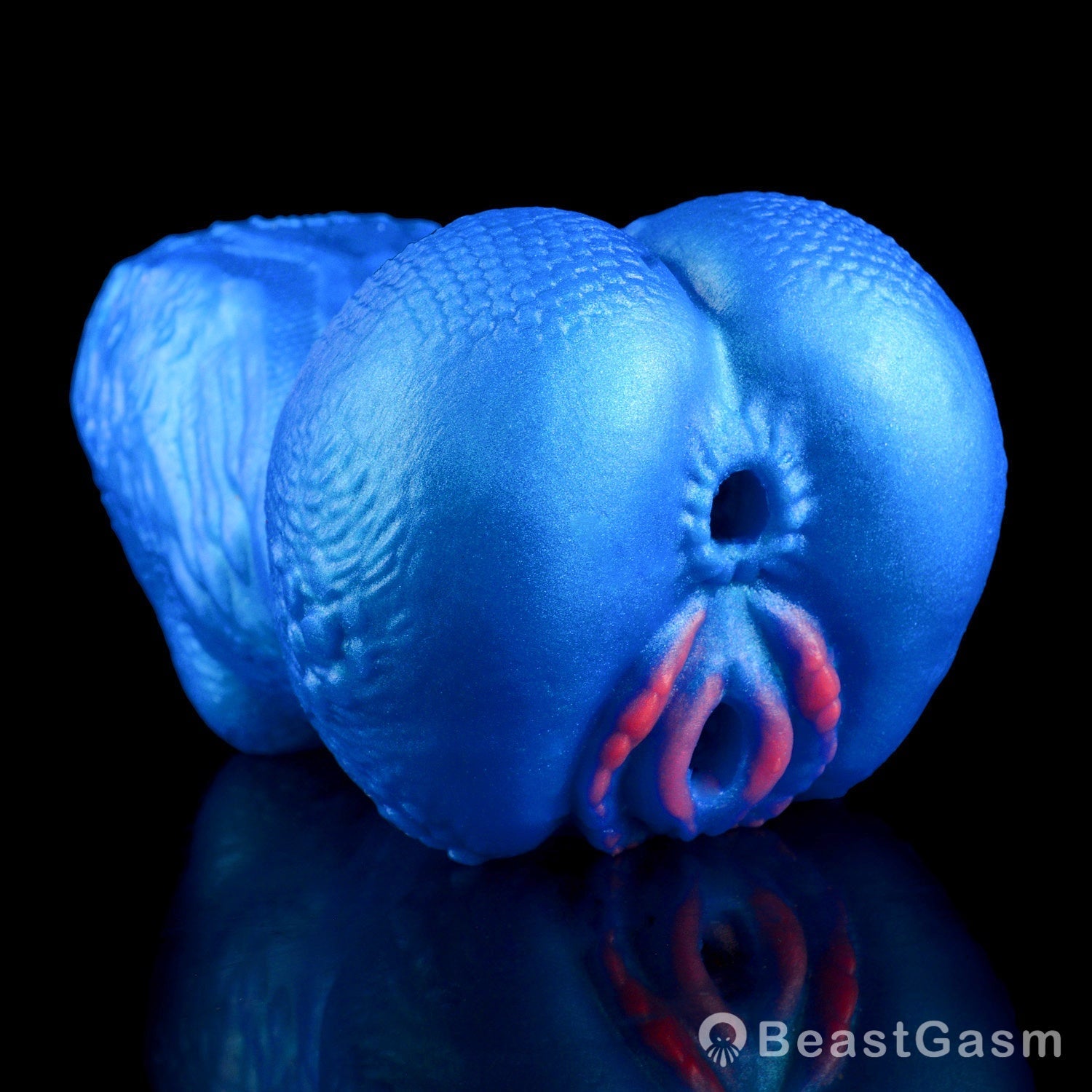 🌀 BeastGasm Blue Scale Predator Alien Torso Fantasy Pocket Pussy - BeastGasm