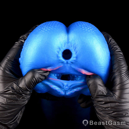 🌀 BeastGasm Blue Scale Predator Alien Torso Fantasy Pocket Pussy - BeastGasm