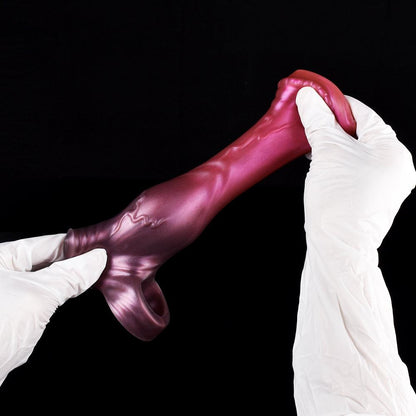 BeastGasm Horse Penis Extender – Knotted Fantasy Cock Sleeve - BeastGasm