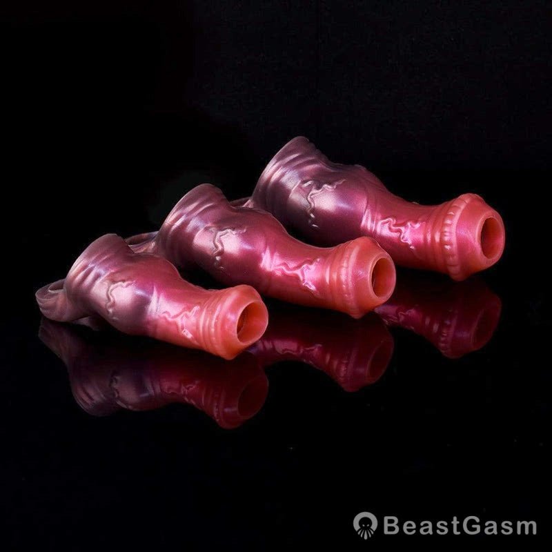 BeastGasm Horse Penis Extender – Knotted Fantasy Cock Sleeve - BeastGasm