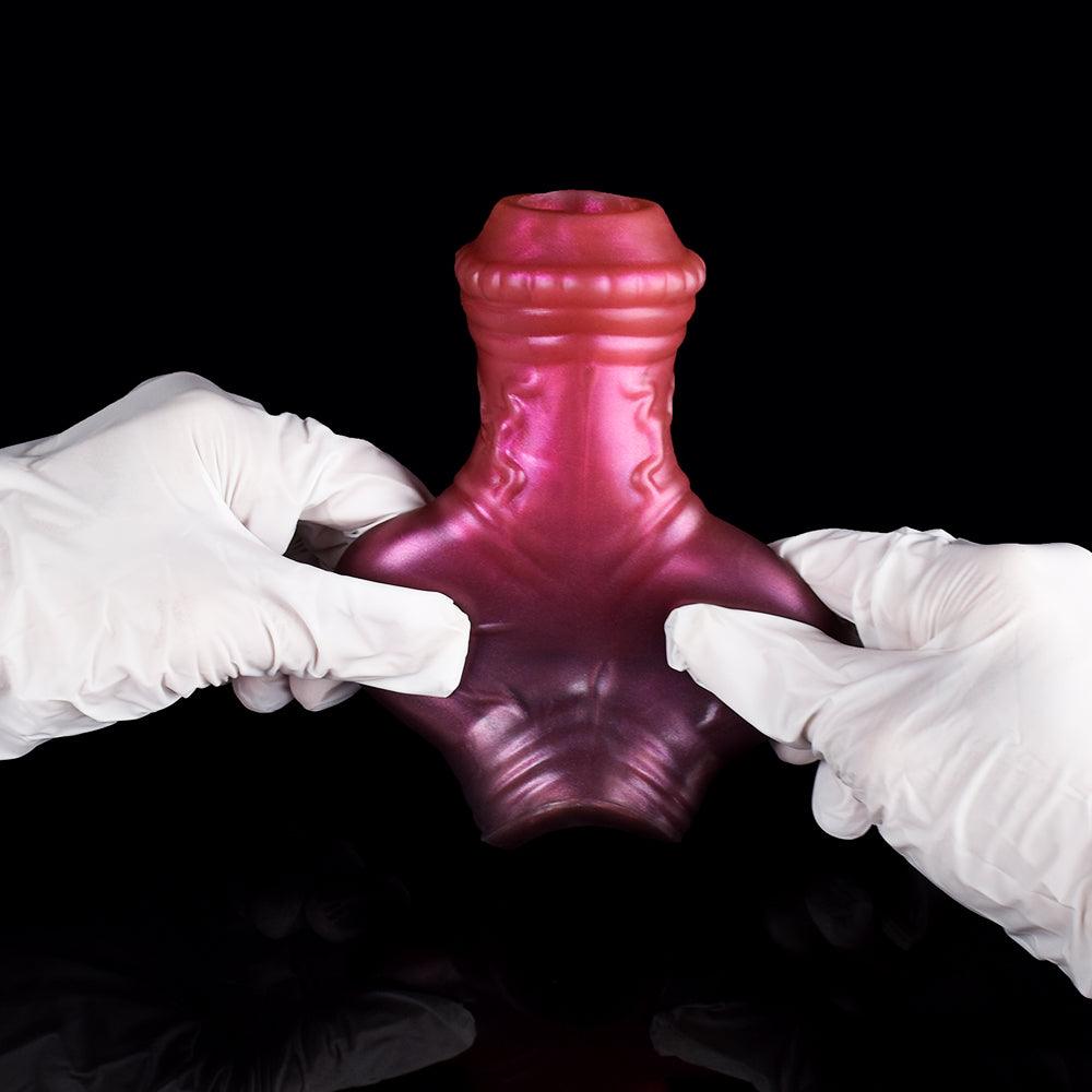 BeastGasm Horse Penis Extender – Knotted Fantasy Cock Sleeve - BeastGasm