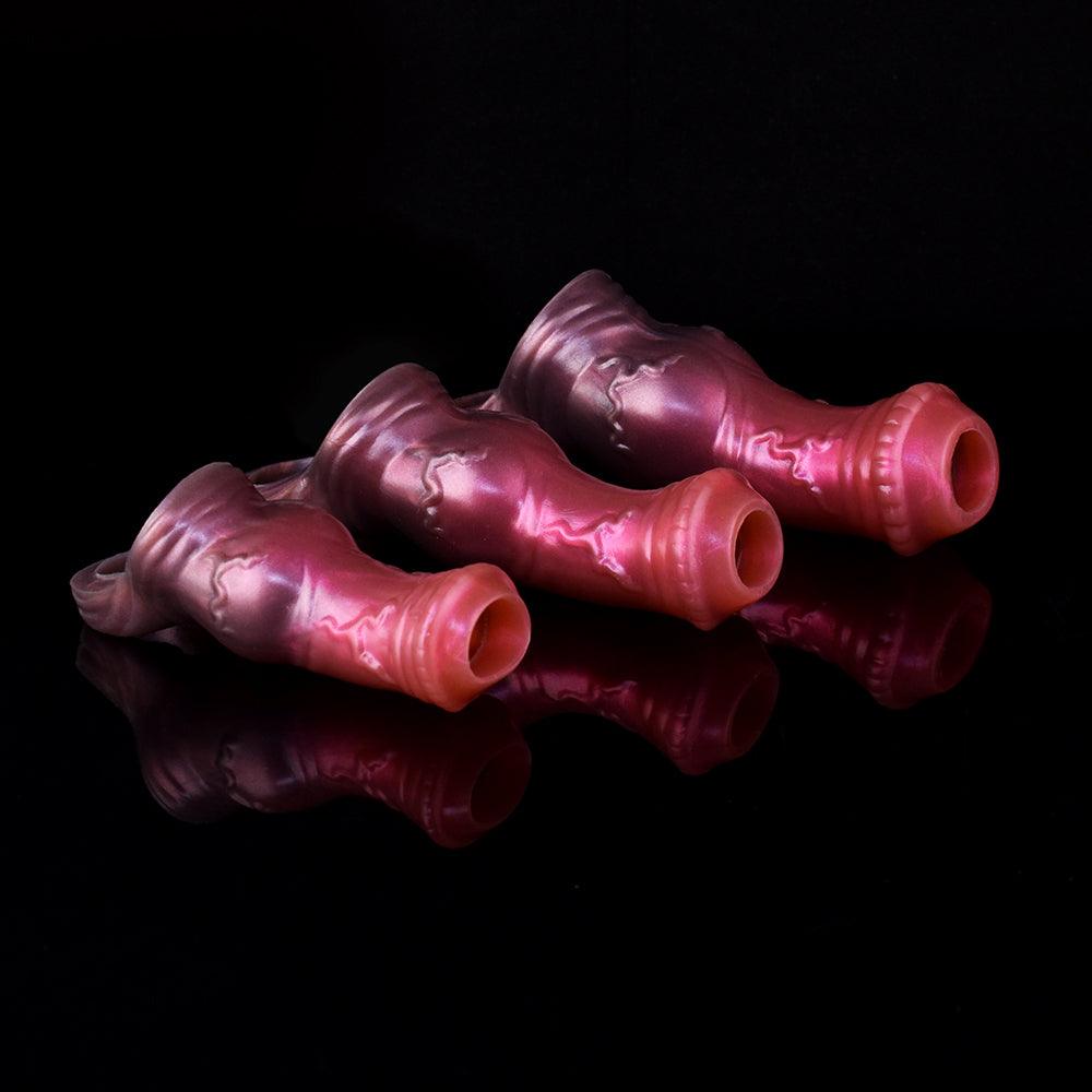 BeastGasm Horse Penis Extender – Knotted Fantasy Cock Sleeve - BeastGasm