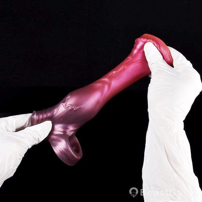 BeastGasm Horse Penis Extender – Knotted Fantasy Cock Sleeve - BeastGasm