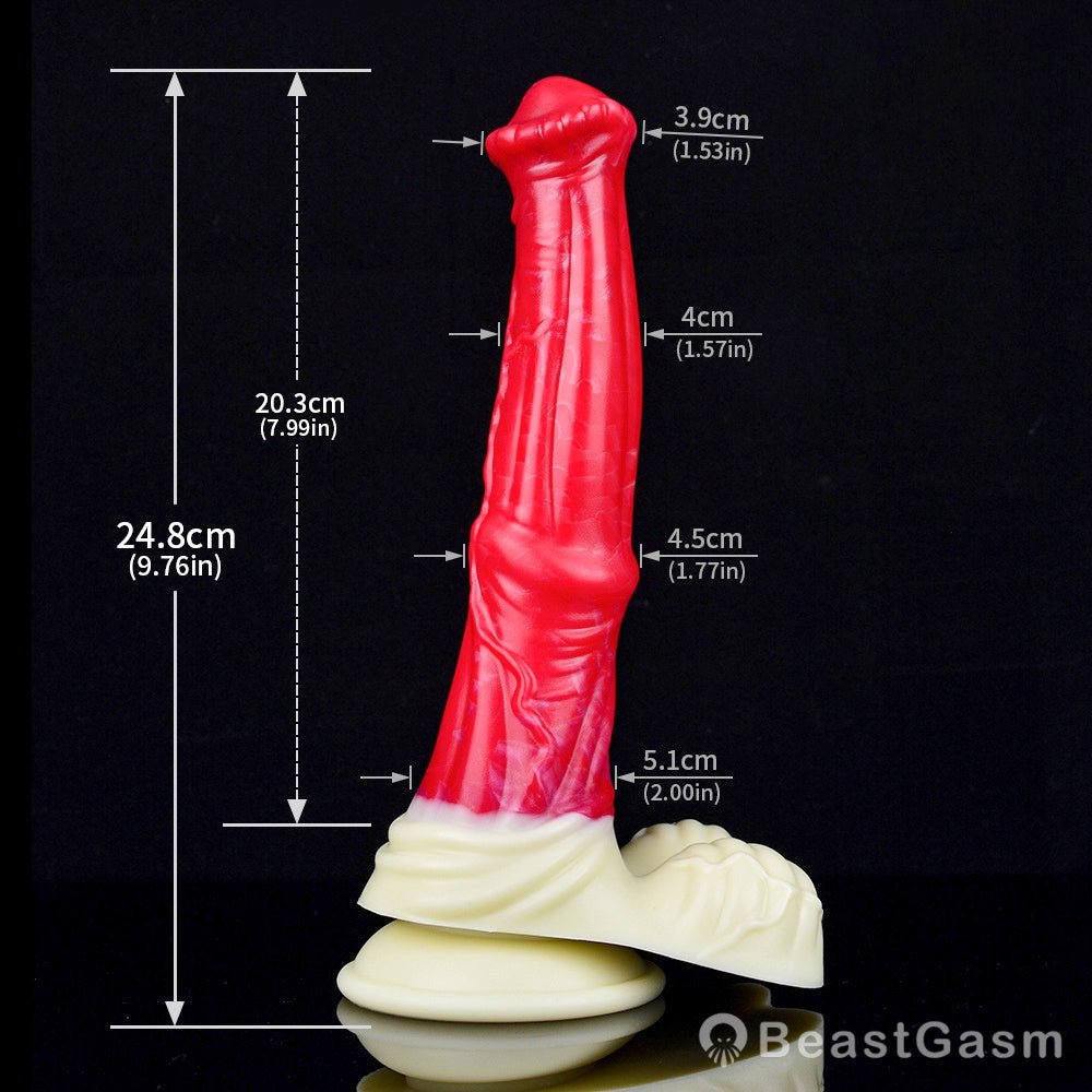 🎠 BeastGasm Hrimfaxi Horse Dildo – Deep Icy Pleasure - BeastGasm