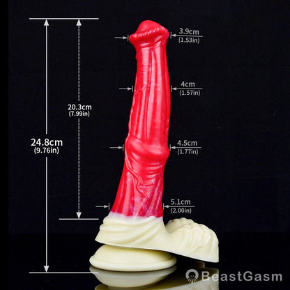 🎠 BeastGasm Hrimfaxi Horse Dildo – Deep Icy Pleasure - BeastGasm