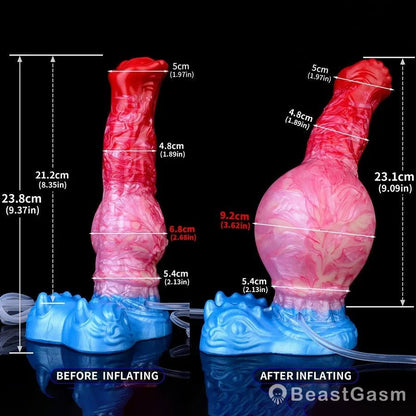 BeastGasm Inflatable Horse Dildo – Squirting Anal Fantasy Sex Toy - BeastGasm