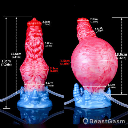 BeastGasm Inflatable Monster Dildo – Fantasy Anal & Clit Stimulator - BeastGasm