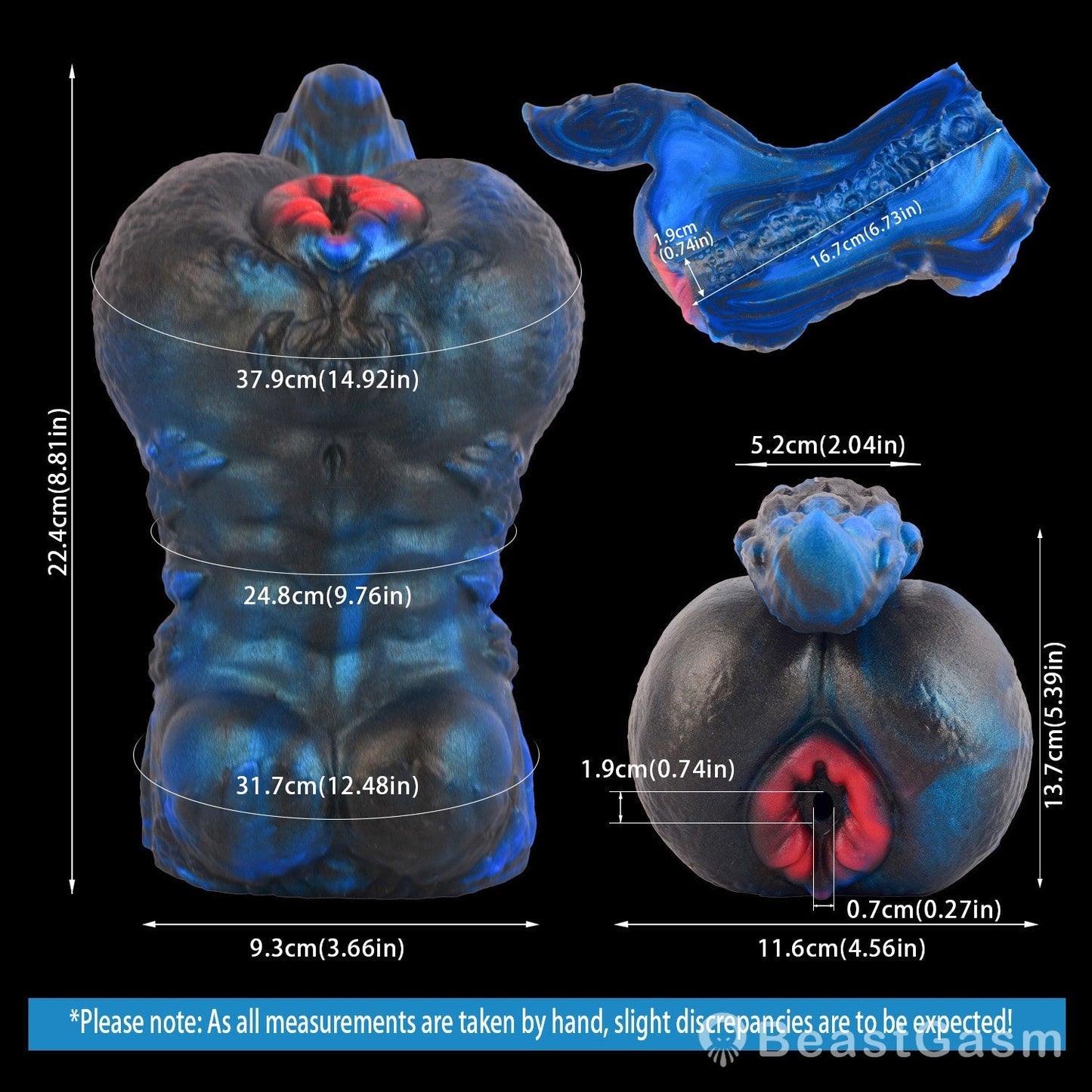 🥷🏻 BeastGasm Nurturer Priest Alien Torso Fantasy Pocket Pussy - BeastGasm