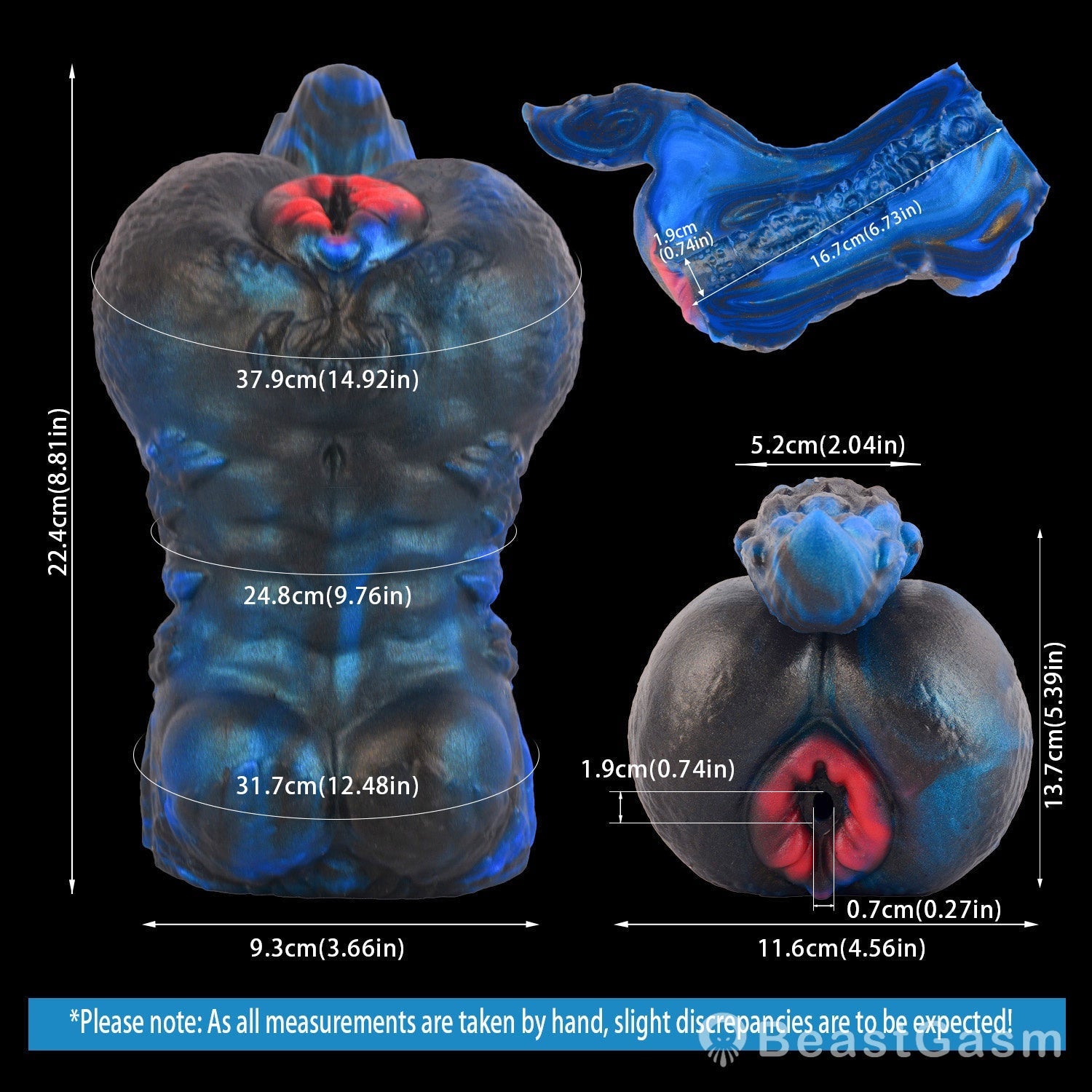 🥷🏻 BeastGasm Nurturer Priest Alien Torso Fantasy Pocket Pussy - BeastGasm