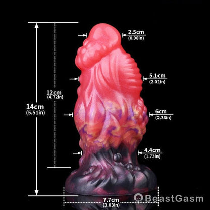 BeastGasm Spiral Fantasy Anal Plug – Segmented Deep Insertion Toy - BeastGasm