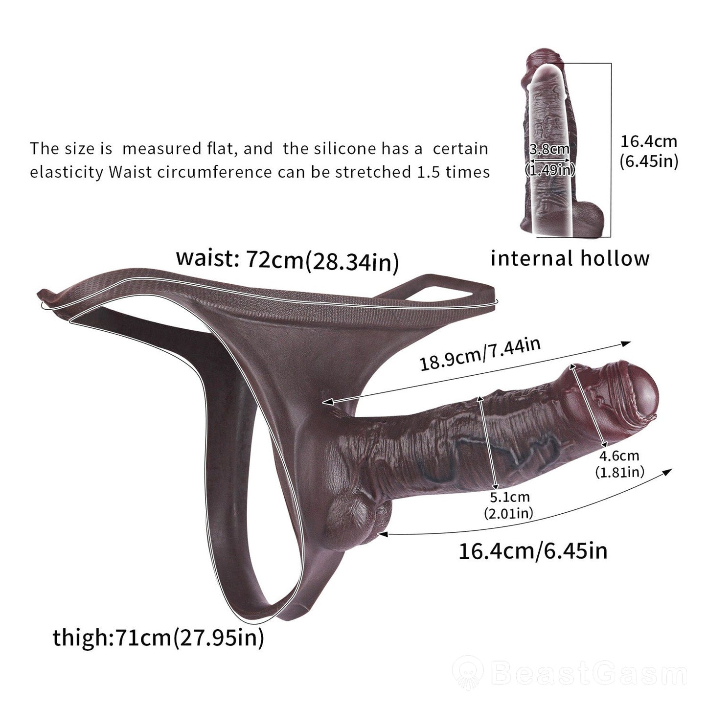 ✨ BeastGasm Titan King Wearable Penis Sleeve Panty