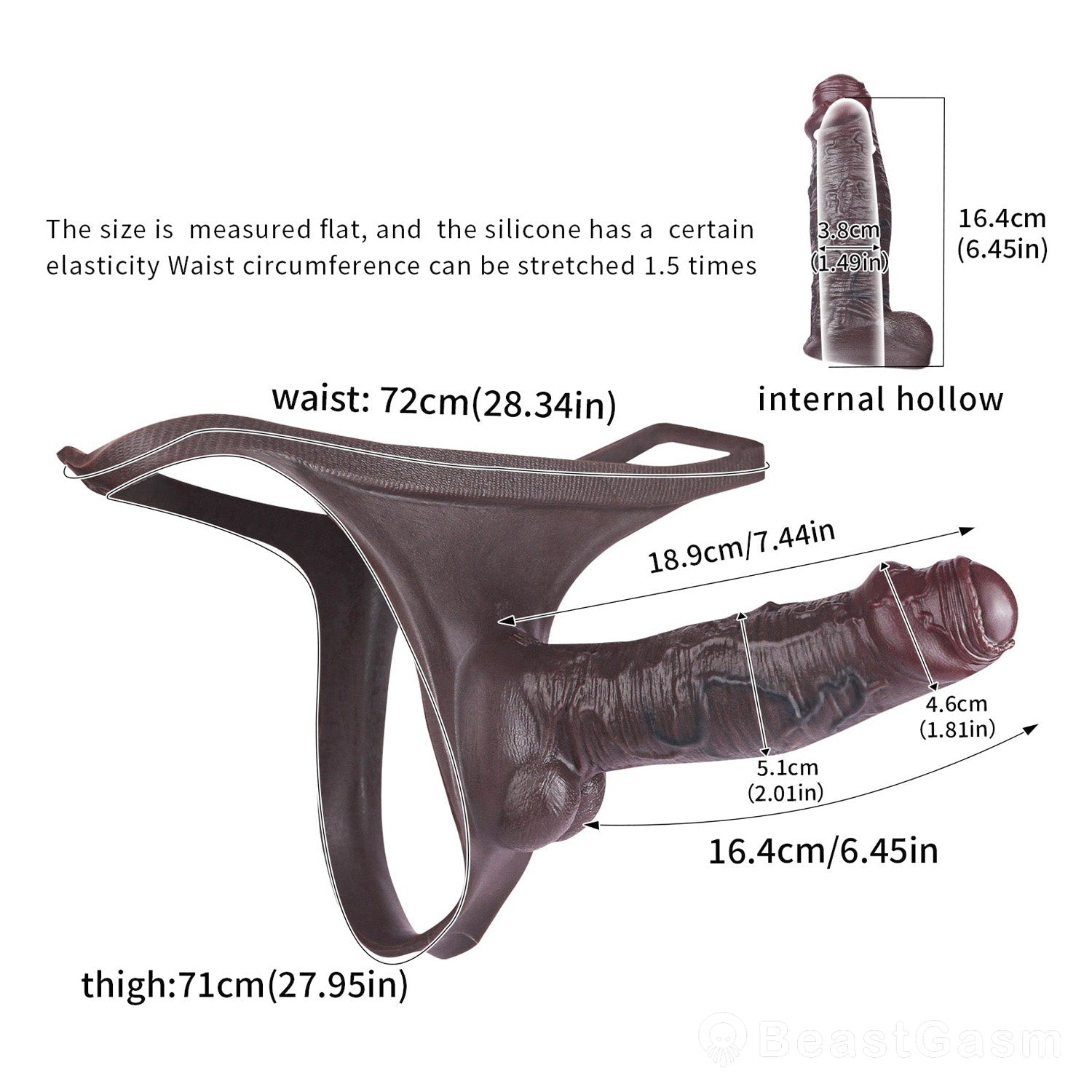 ✨ BeastGasm Titan King Wearable Penis Sleeve Panty
