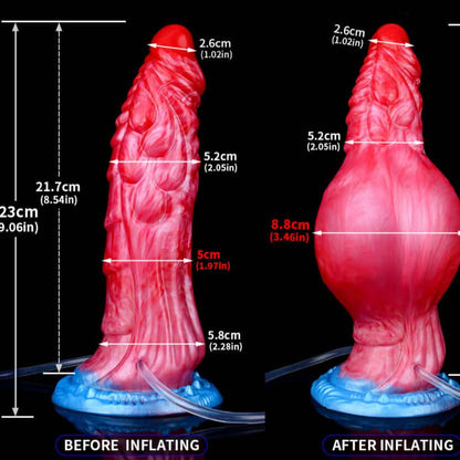 Black Dragon Inflatable Dildo – Squirting Fantasy Toy by BeastGasm - BeastGasm