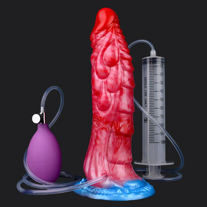 Black Dragon Inflatable Dildo – Squirting Fantasy Toy by BeastGasm - BeastGasm