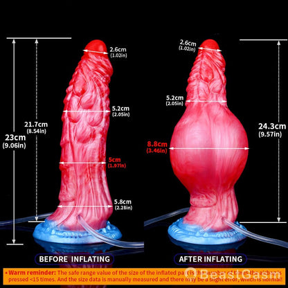 Black Dragon Inflatable Dildo – Squirting Fantasy Toy by BeastGasm - BeastGasm