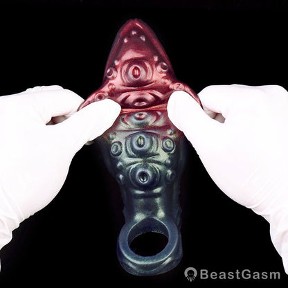 Black Knight Monster Penis Sleeve – Fantasy Spiked Cocksleeve 🏴‍☠️🔥 - BeastGasm