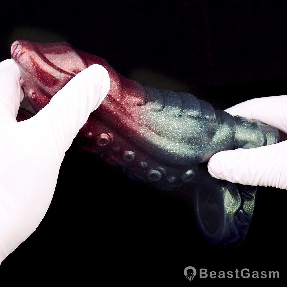 Black Knight Monster Penis Sleeve – Fantasy Spiked Cocksleeve 🏴‍☠️🔥 - BeastGasm