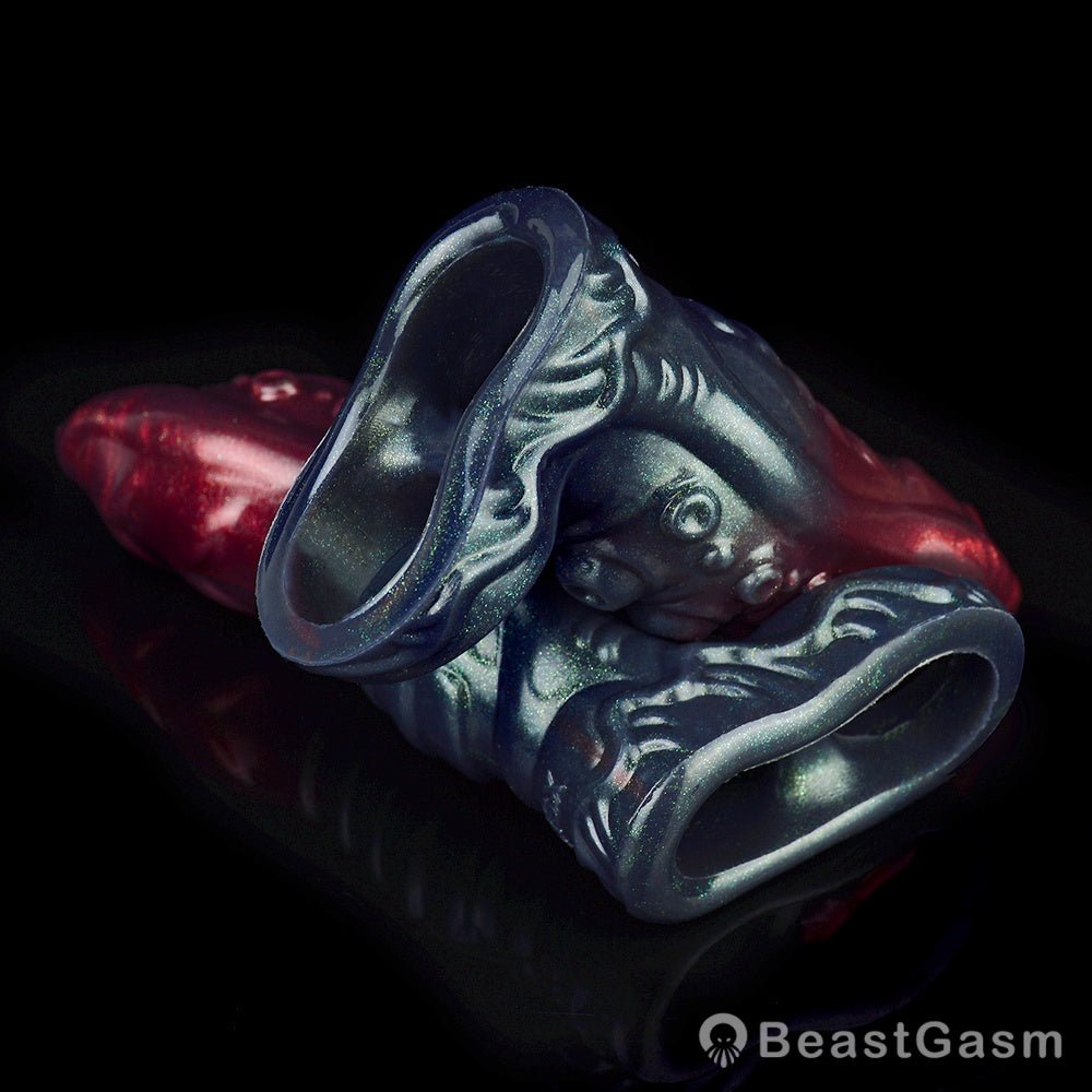 Black Knight Monster Penis Sleeve – Fantasy Spiked Cocksleeve 🏴‍☠️🔥 - BeastGasm