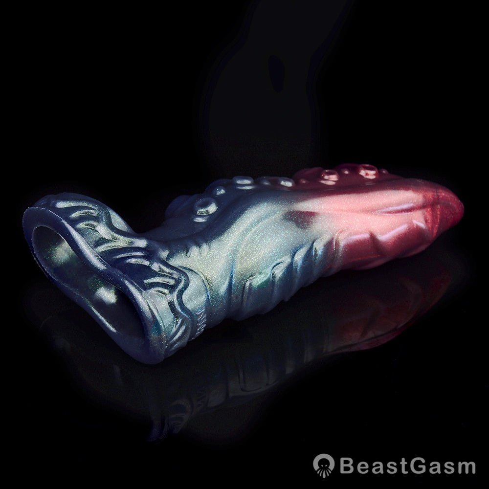 Black Knight Monster Penis Sleeve – Fantasy Spiked Cocksleeve 🏴‍☠️🔥 - BeastGasm