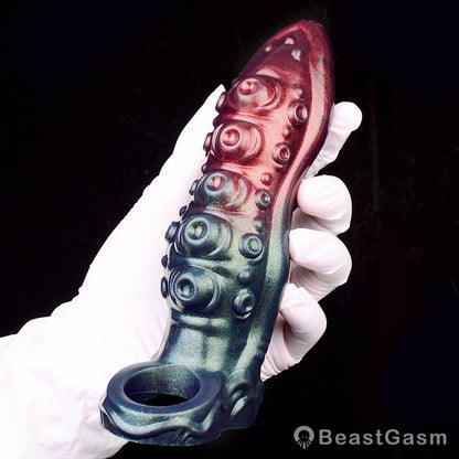 Black Knight Monster Penis Sleeve – Fantasy Spiked Cocksleeve 🏴‍☠️🔥 - BeastGasm